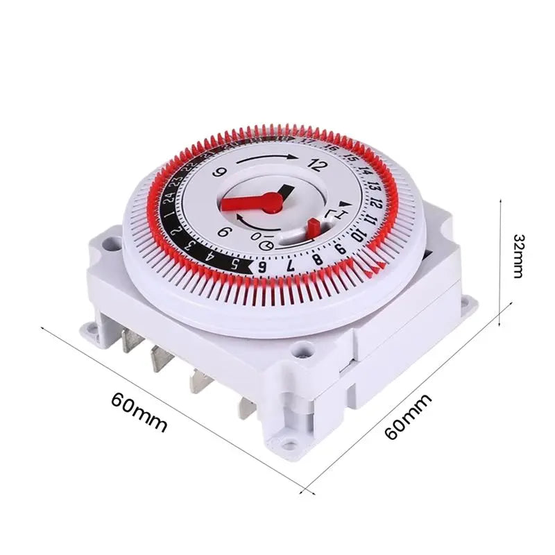 Y51A-Mechanical Time Controller 16A 230V Rotary Dial Analog Switch Daily Function For Home& For Industrial Appliances Peaceful Pleasures Health and Wellness
