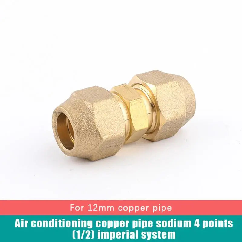 New 1Pcs 2 3 4 5mm Quick Connectors Straight Pipe Extension Joint No-Weld Fittings With Flare Nuts Copper Connectors Peaceful Pleasures Health and Wellness A3