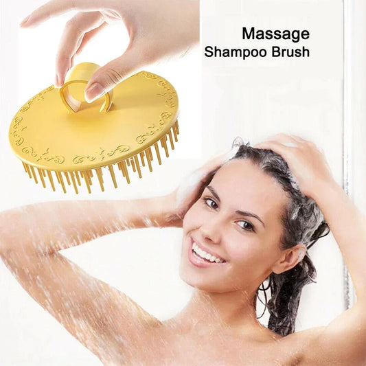 Scalp Exfoliator Brush – Silicone Shampoo Massager for Dandruff & Hair Care Peaceful Pleasures Health and Wellness
