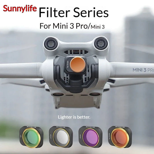 Sunnylife DJI Mini 3 Pro 6-Piece ND Filter Kit | MCUV CPL ND4–ND32 Drone Filter Kit Oasis Select