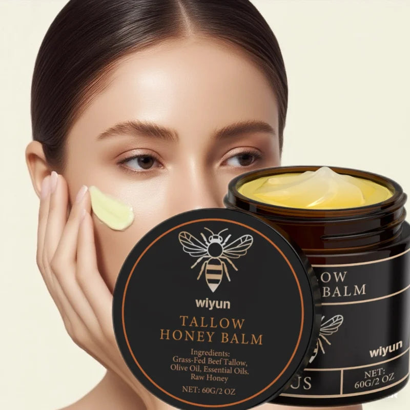 1/3/5pcs Beef Tallow Honey Cream Brand Facial Care Moisturizing Smooth Skin Light Non-greasy Cream Gentle Hydrating Moisturizer Peaceful Pleasures Health and Wellness