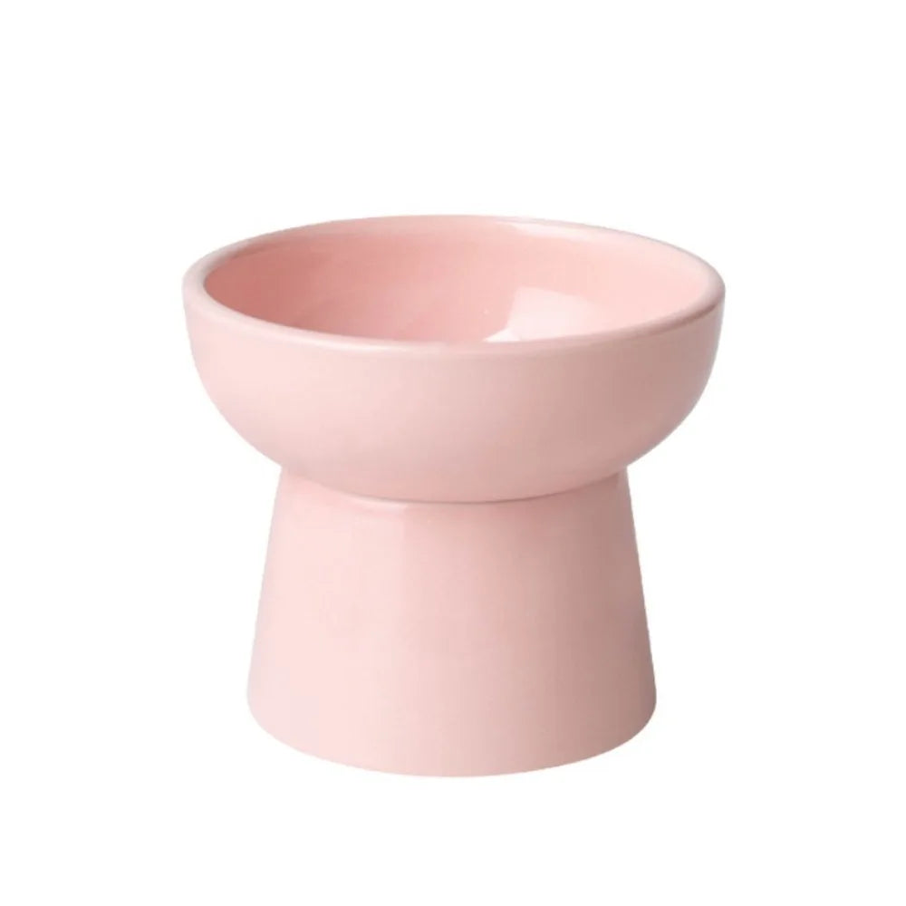 Elevated Ceramic Cat Bowl | Raised Pet Feeder 300ml