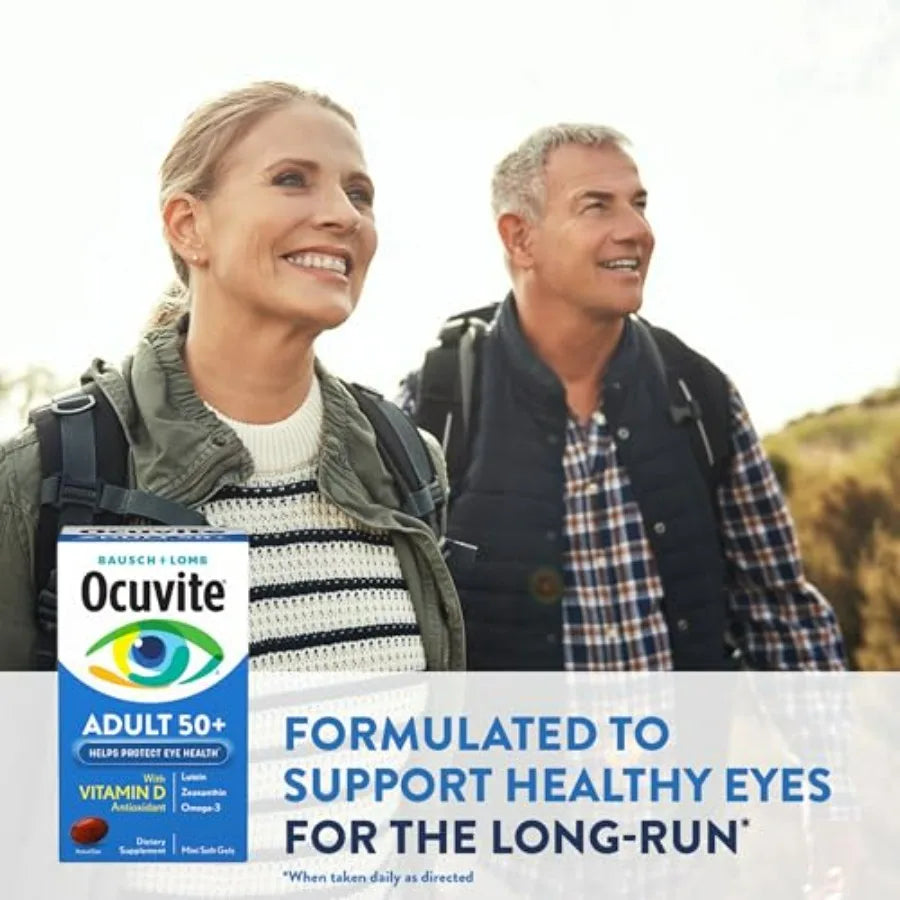 50+ Eye Vitamin & Mineral Supplement – Vision & Ocular Health with Lutein, Omega-3, Zinc, Vitamins C & E