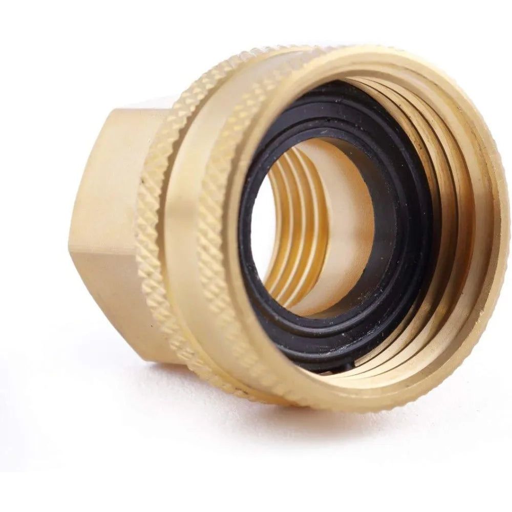 Brass Garden Hose Repair Connector 3/4" GHT to 1/2" NPT 2-Pack