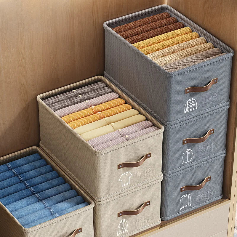 Foldable Wardrobe Organizer Box – Clothes, Jeans & Underwear
