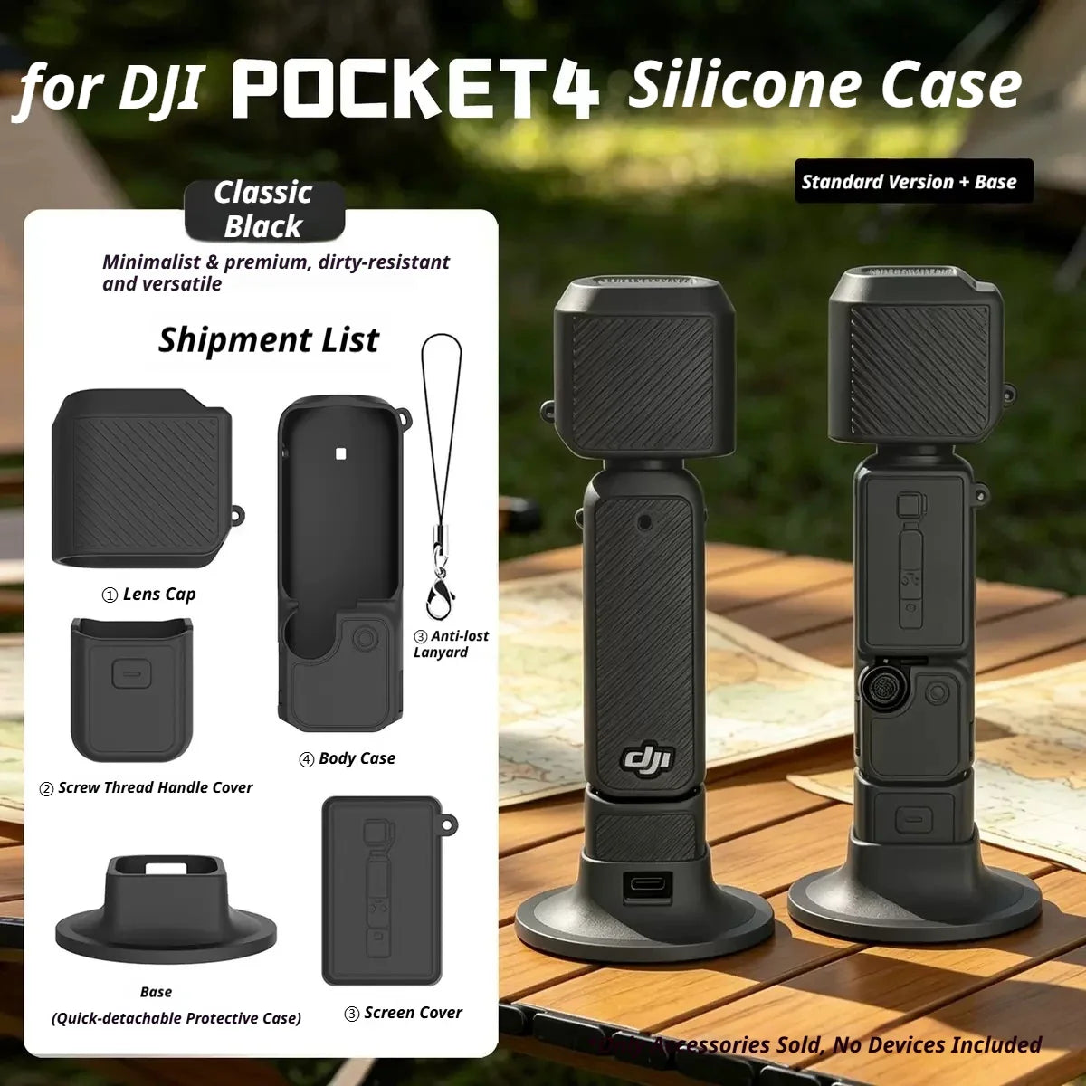 DJI Osmo Pocket 4/3 Accessories Kit – Case, Mount & Tripod