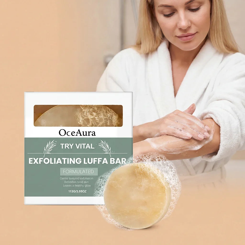 Eelhoe Loofah Exfoliating Soap – Moisturizing Handmade Body Bar