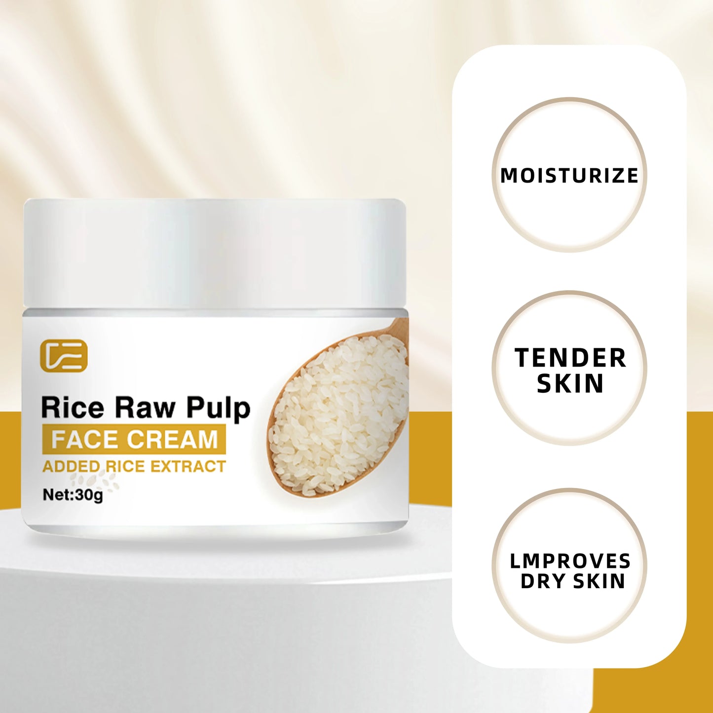 Veérenae Rice Raw Pulp Face Cream – Fast-Absorbing Moisturiser