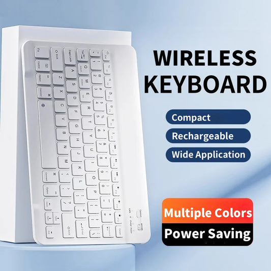 Wireless Keyboard Bluetooth-compatible Keyboard Rechargeable for iPad iPhone Tablet Laptop Compatible with Android/Windows/iOS Peaceful Pleasures Health and Wellness