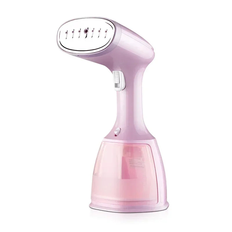 Handheld Garment Steamer 1500W Fast Heating 330ml Portable Steam Iron For Clothes Fabric Home Travel Office Wedding Anti-Drip Peaceful Pleasures Health and Wellness Pink EU