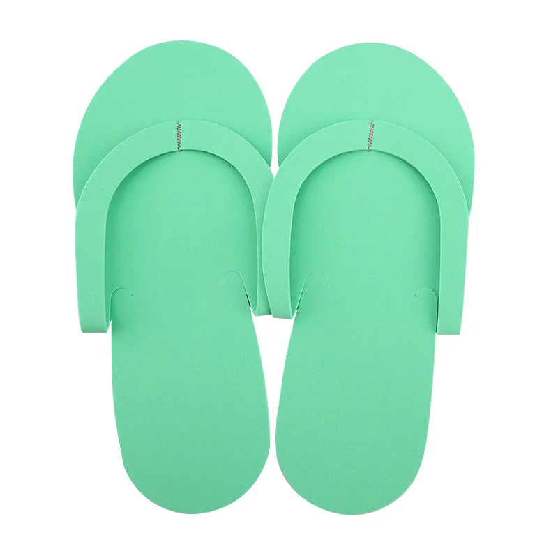 12-Pack Disposable Foam Pedicure Slippers for Salon & Spa