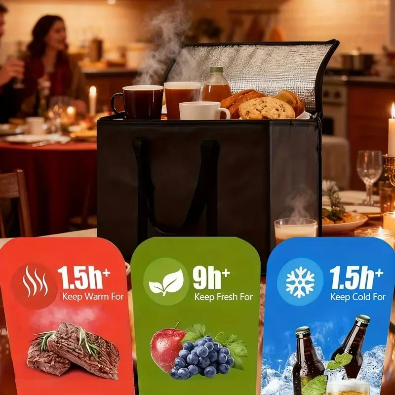 Insulated Cooler Bag – Aluminum Foil Thermal Lunch Bag S–XL