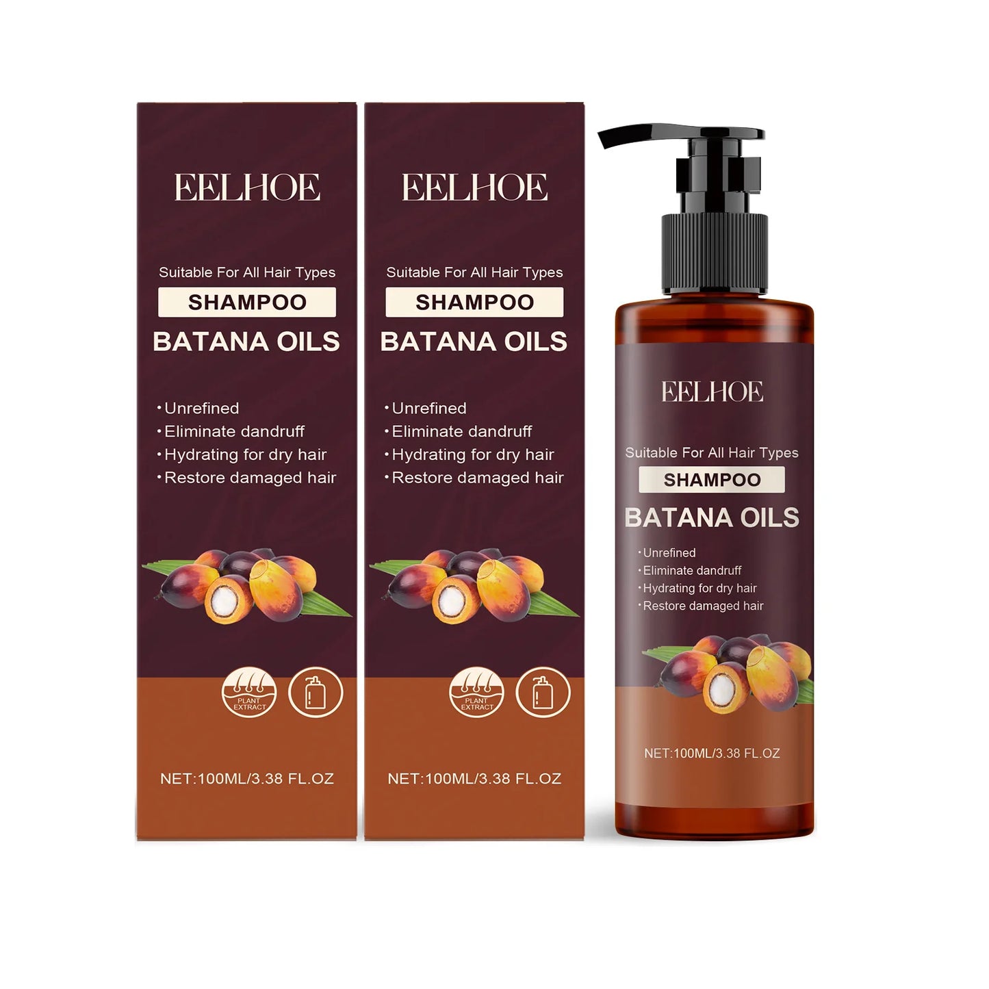 Eelhoe Batana Oil Hair Conditioner for Dry & Frizzy Hair 100ml Hair Conditioner Peaceful Pleasures Health and Wellness SHAMPOO 200ml