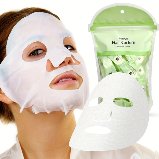 50pcs Compression Facial Mask Paper, Non-woven Moisturizing Wet Compress Mask, Disposable Compressed Mask. Peaceful Pleasures Health and Wellness