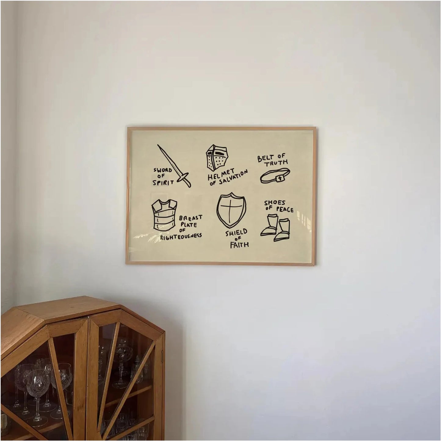 Armor of God Christian Canvas Wall Art Print | Home Decor