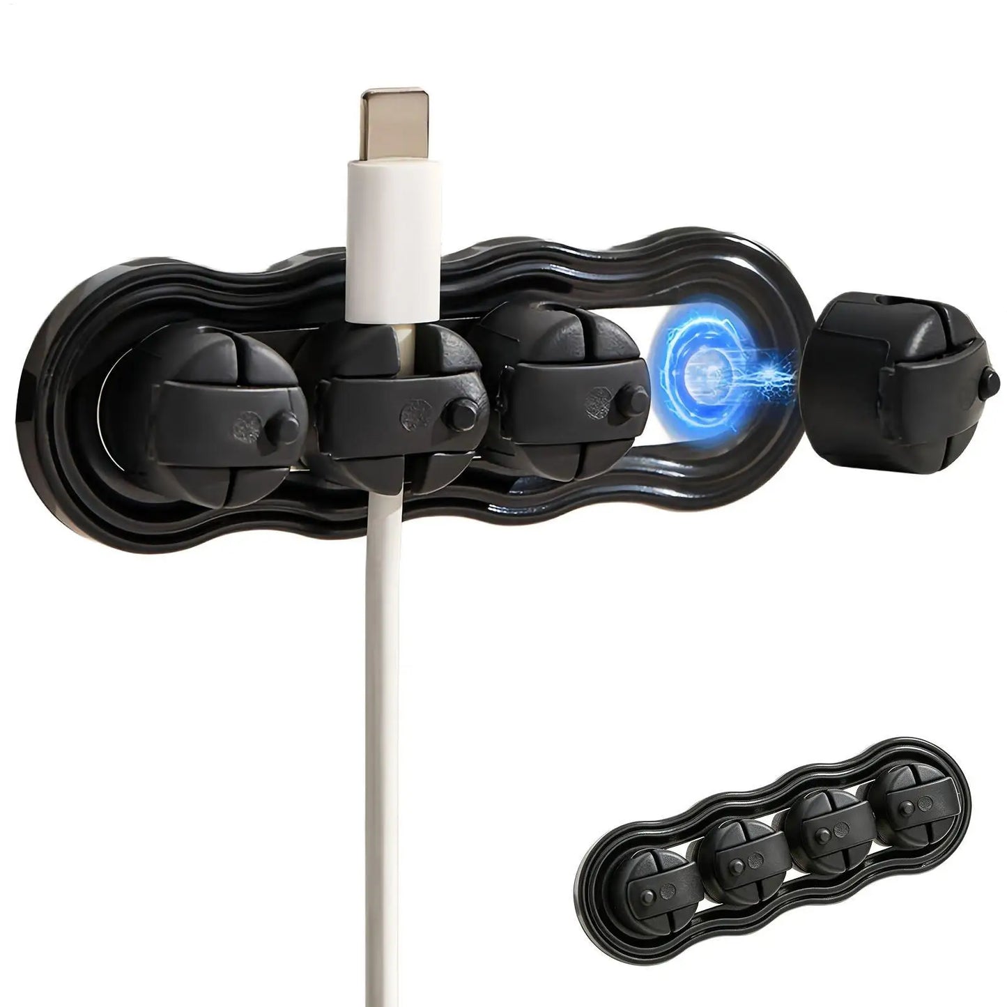 Magnetic Cable Clips – Cord Organizer & Wire Keeper