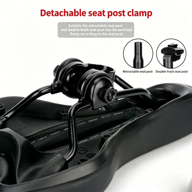 Road Bicycle Seat, Shock-Absorbing and Comfortable Polyurethane Leather Bicycle Seat, Time Trial Riding Accessories Peaceful Pleasures Health and Wellness