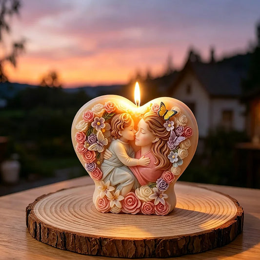 Heart-Shaped Mother & Child Silicone Mold – Candle Resin Crafts Craft Silicone Mold Oasis Select