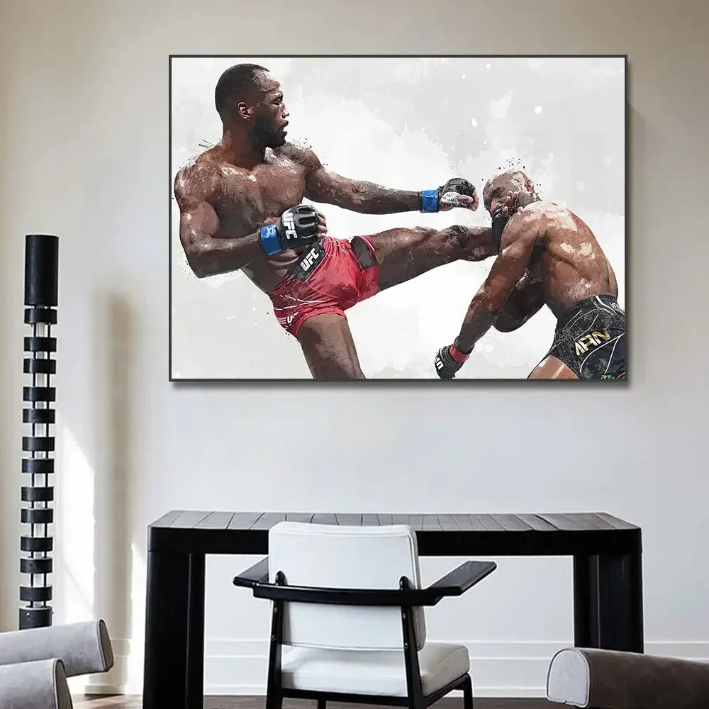 Boxing Canvas Wall Art – McGregor, Pettis & Benavidez Print Canvas Wall Art Peaceful Pleasures Health and Wellness