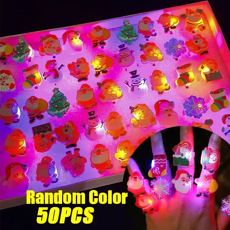 Halloween Glow Pumpkin Finger Rings – Bulk Party Favors 50–200