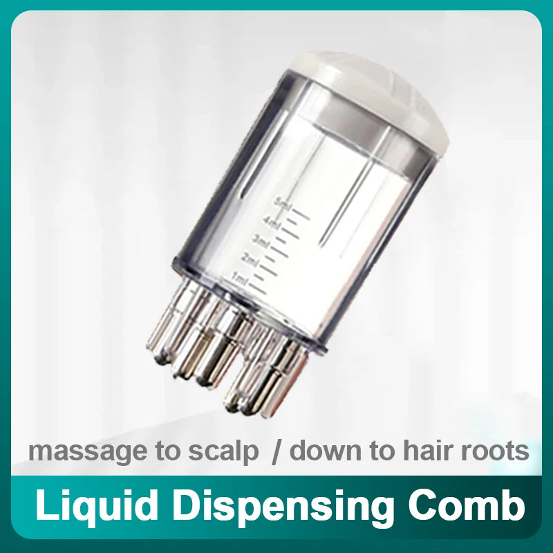 Hair root conditioner gently massages your scalp to solve hair problems and protect your scalp health. Peaceful Pleasures Health and Wellness Liquid guide comb