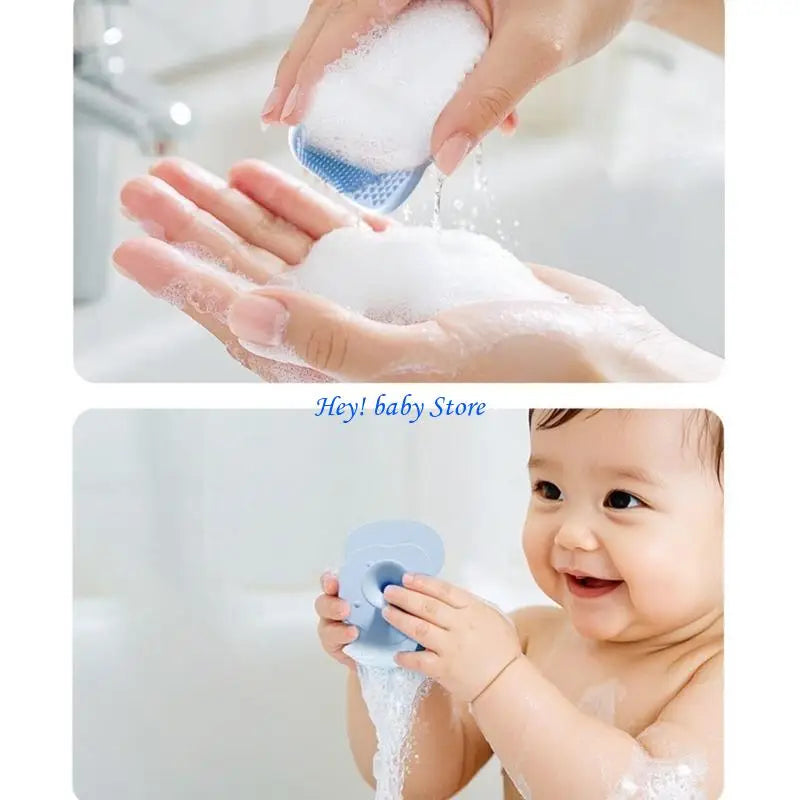 Silicone Baby Shampoo Brush | Scalp Massage Bath Tool for Infants
