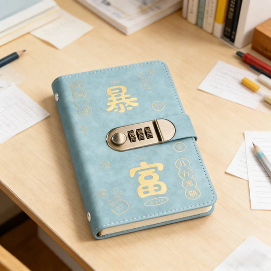 New Password Cash Storage Book Large Capacity 10000 Yuan Money Organizer New Style Bill Record Keeper Saving Folder Savings Book Peaceful Pleasures Health and Wellness