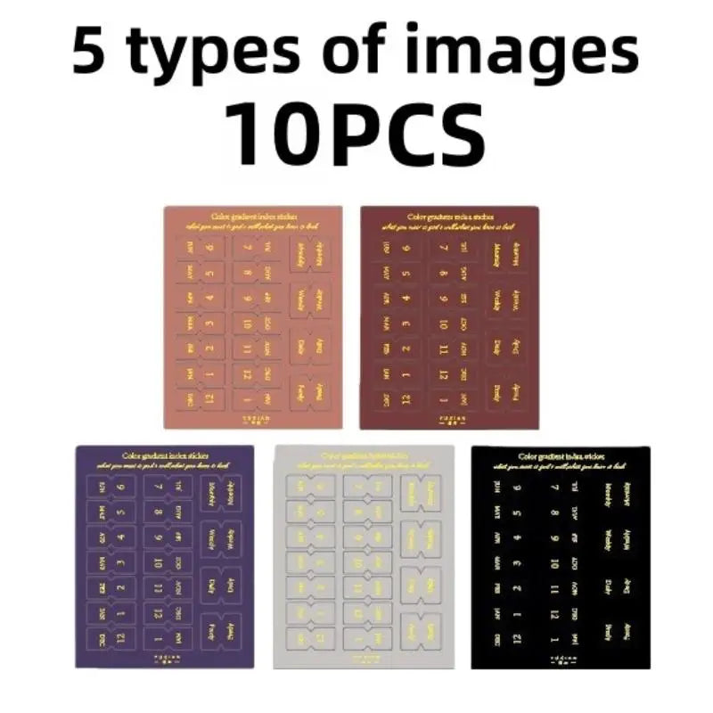 Monthly Separator Tab Stickers for Planners & Notebooks | 10/20 Sheets