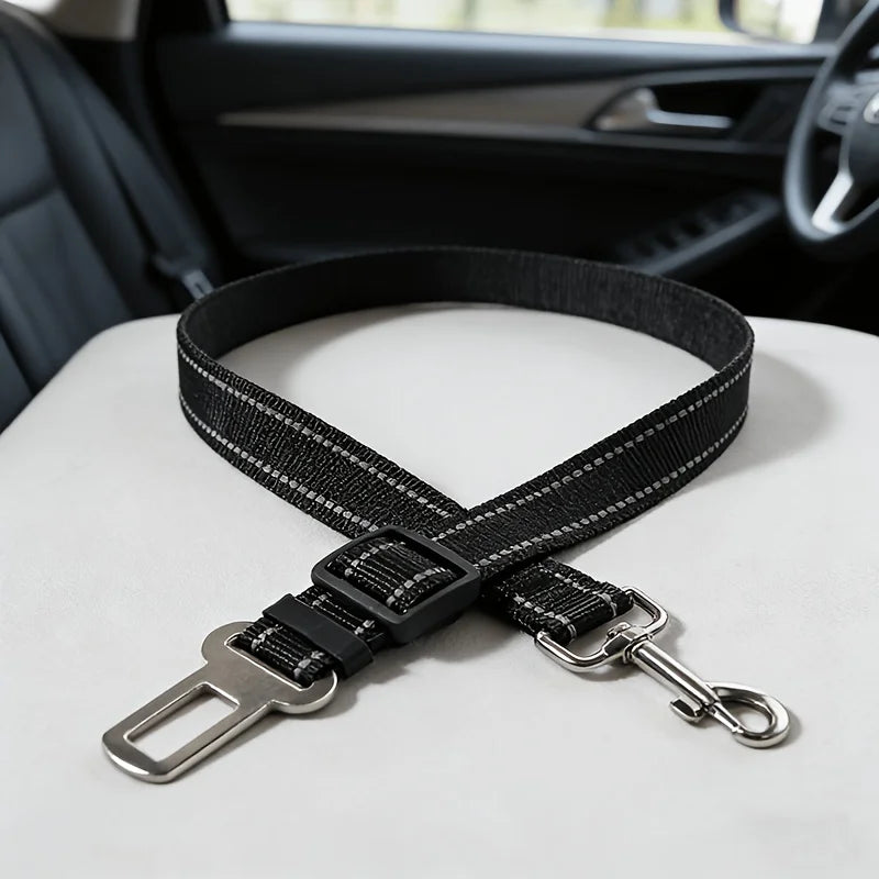 Adjustable Pet Car Seat Belt for Dogs & Cats – Safe Travel