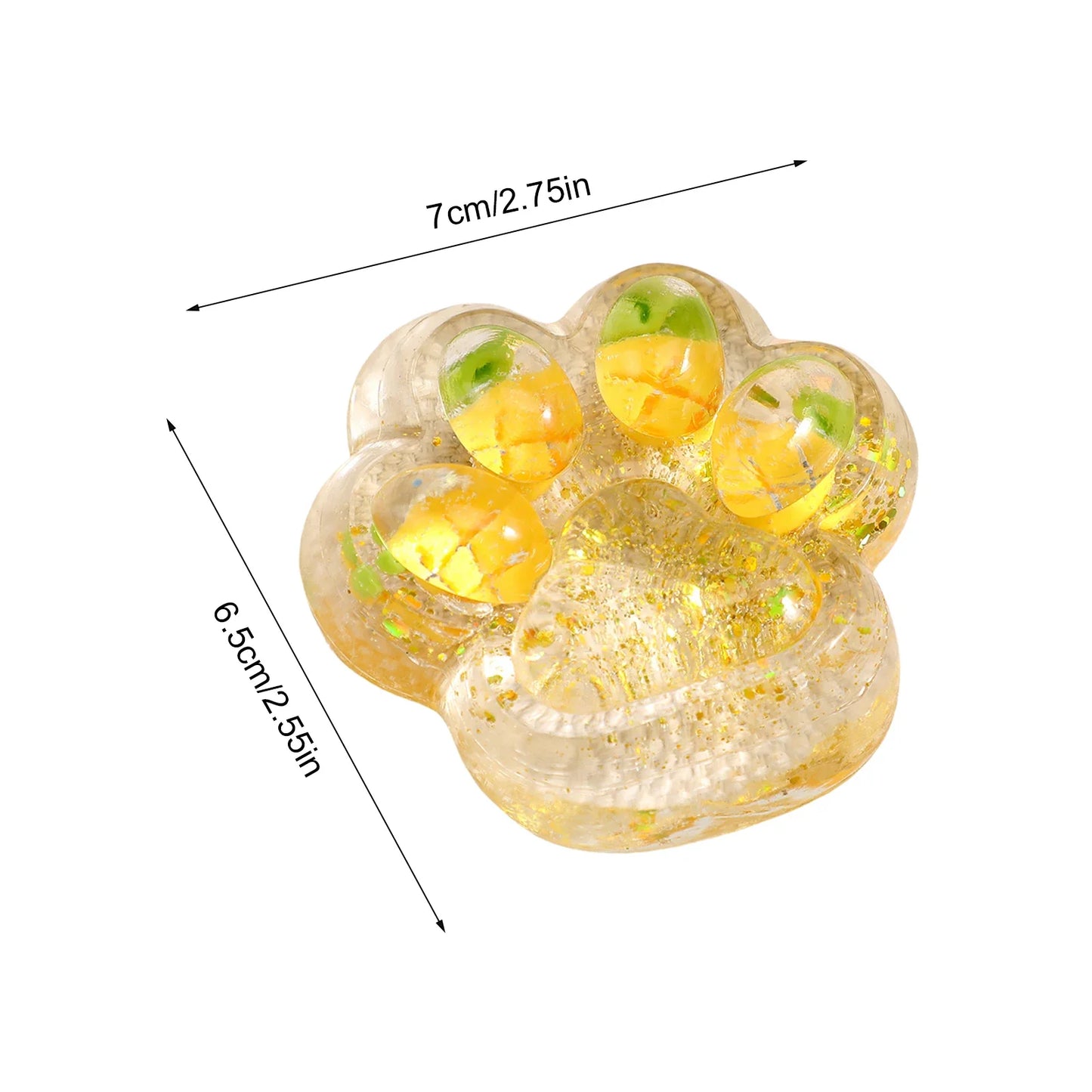 Soft Cat Paw Squeeze Fidget Toy | Slow Rebound Silicone