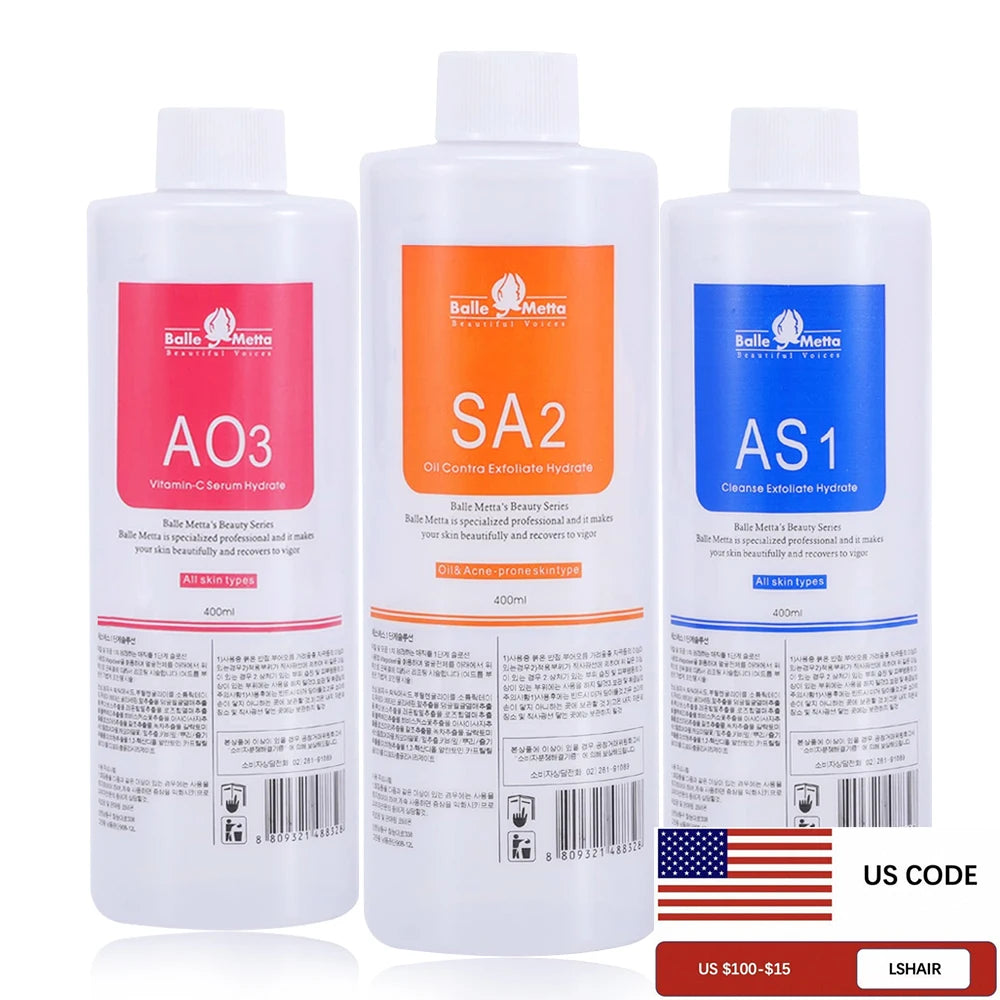 Hydra Aqua Peel Facial Solution Set AS1 SA2 AO3 – 3×400ml