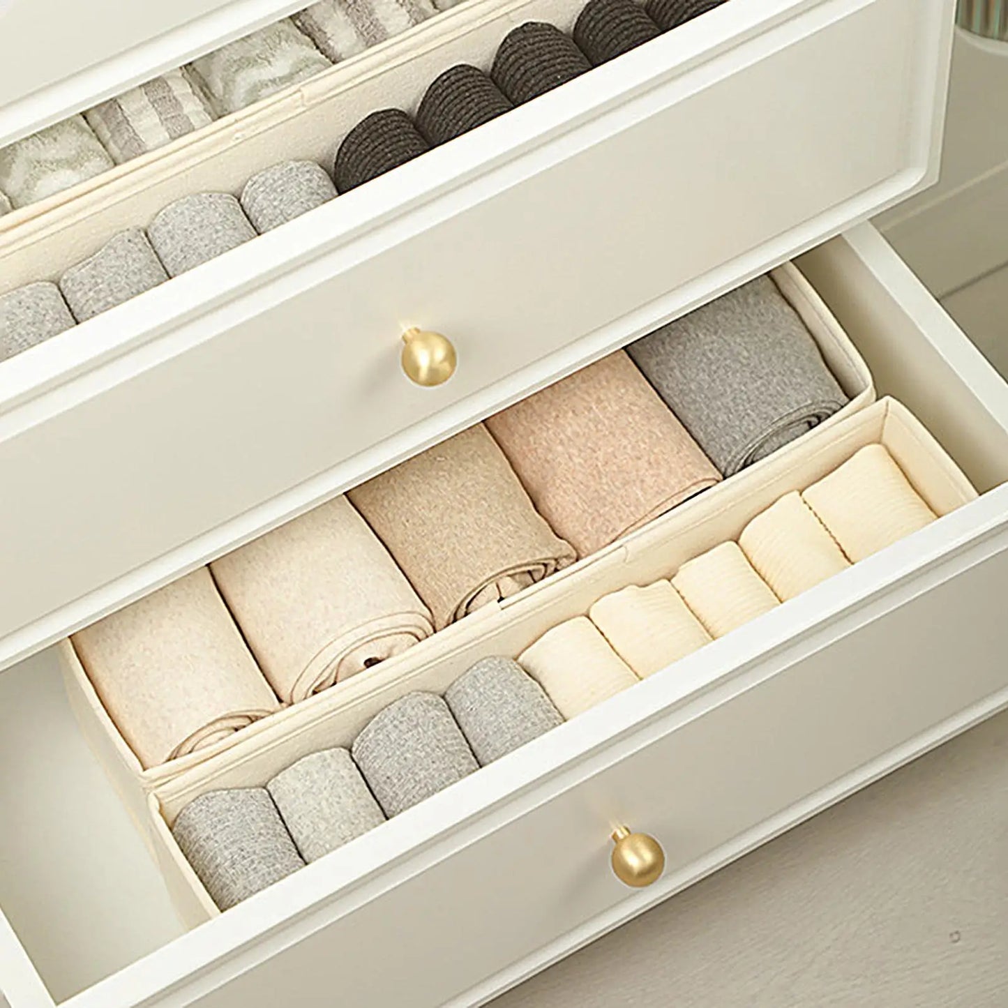 Fabric Drawer Organizer Box for Underwear, Bras & Socks