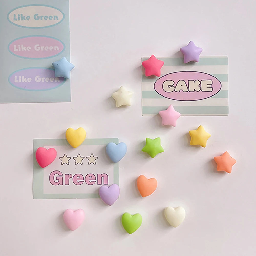 Cartoon Heart-shaped Magnetic Refrigerator Sticker Mixed Mini