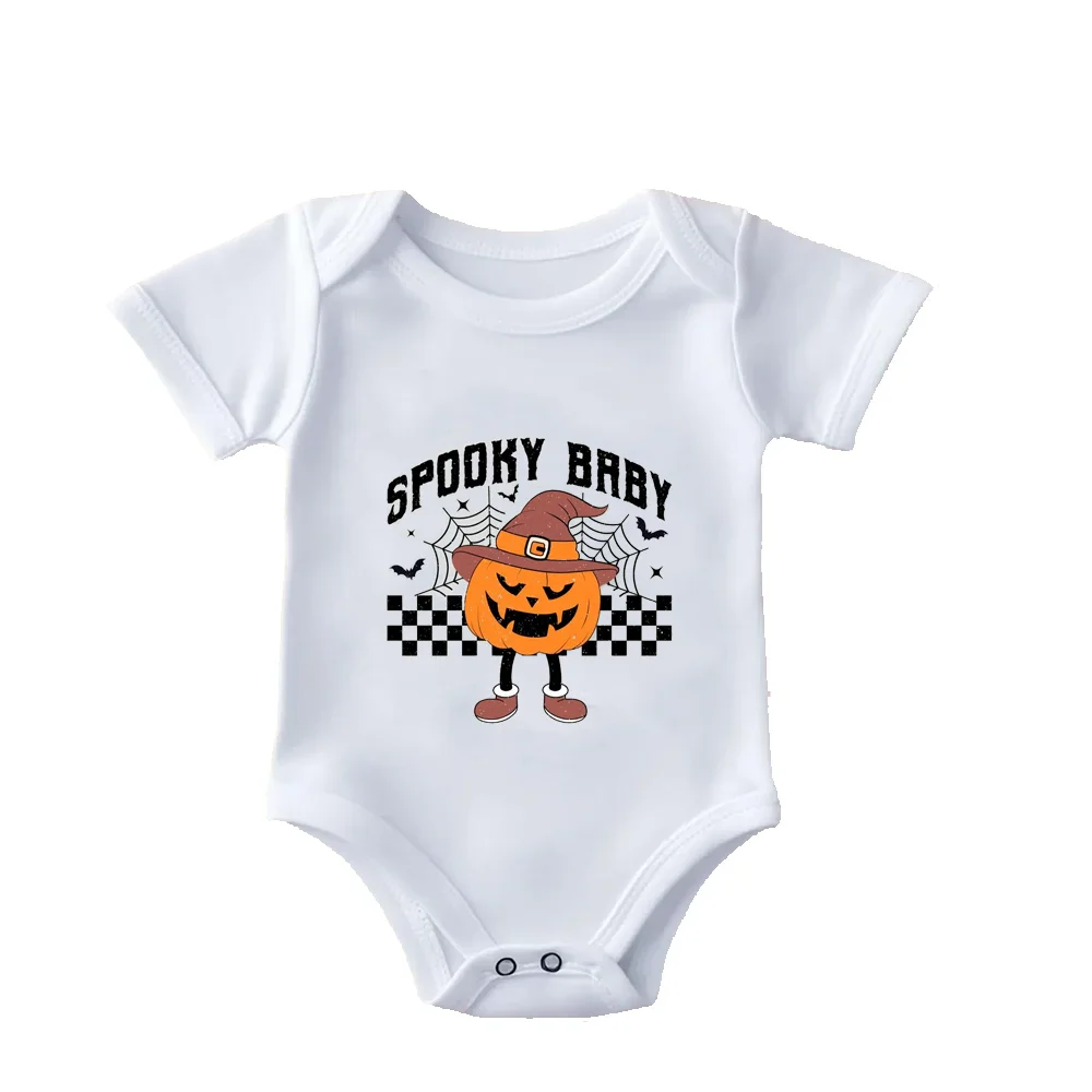 Spooky Halloween Baby Bodysuit | Pumpkin Witch Costume Outfit