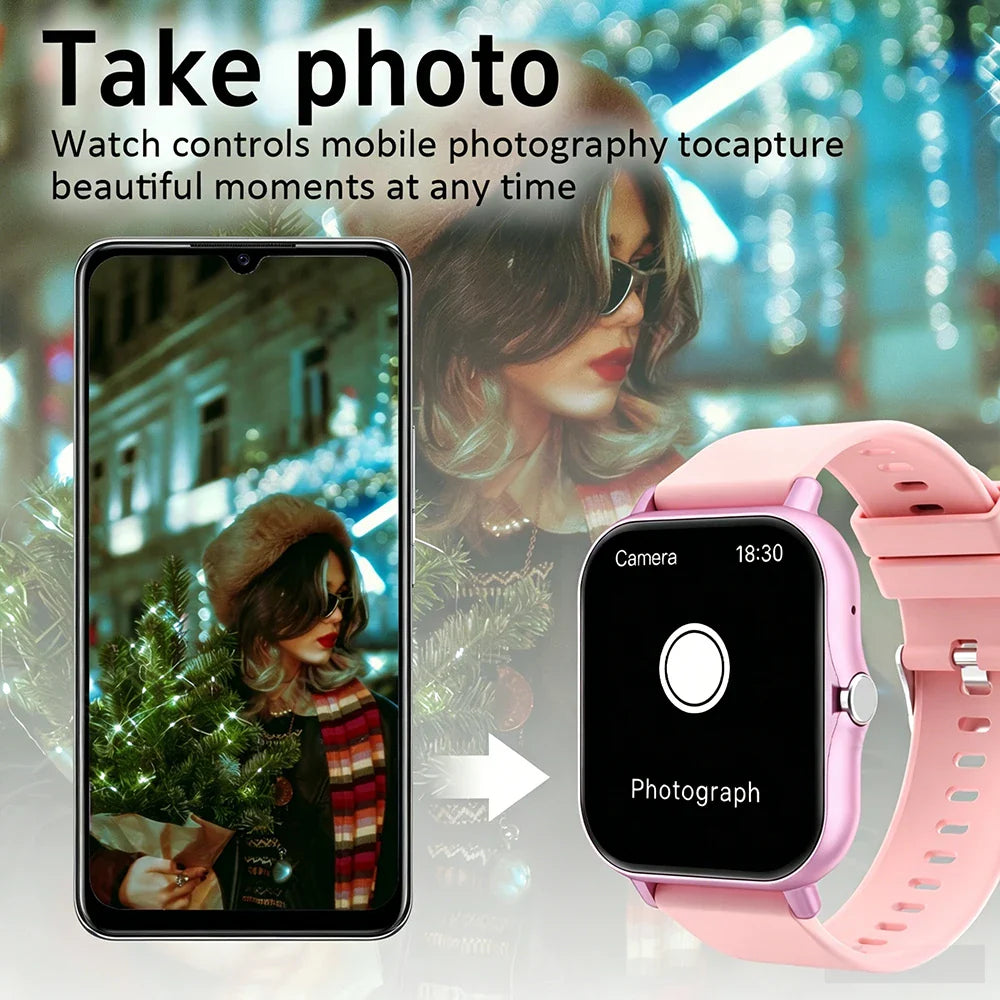 ERUN 1.83" Touch Smartwatch – Bluetooth Calls, Voice Assistant