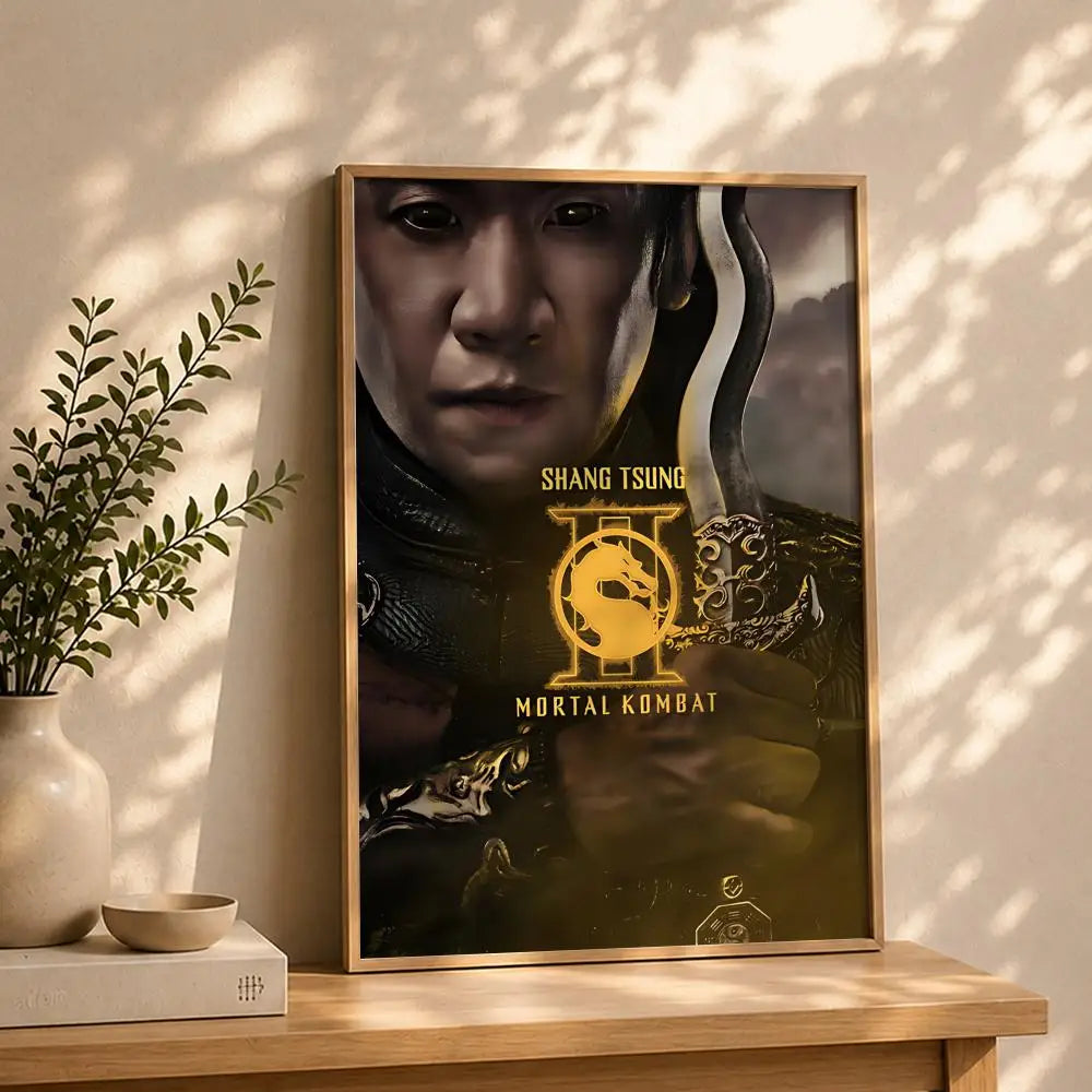 Mortal Kombat Movie Poster – HD Self-Adhesive Waterproof Wall Art Wall Art Poster Peaceful Pleasures Health and Wellness