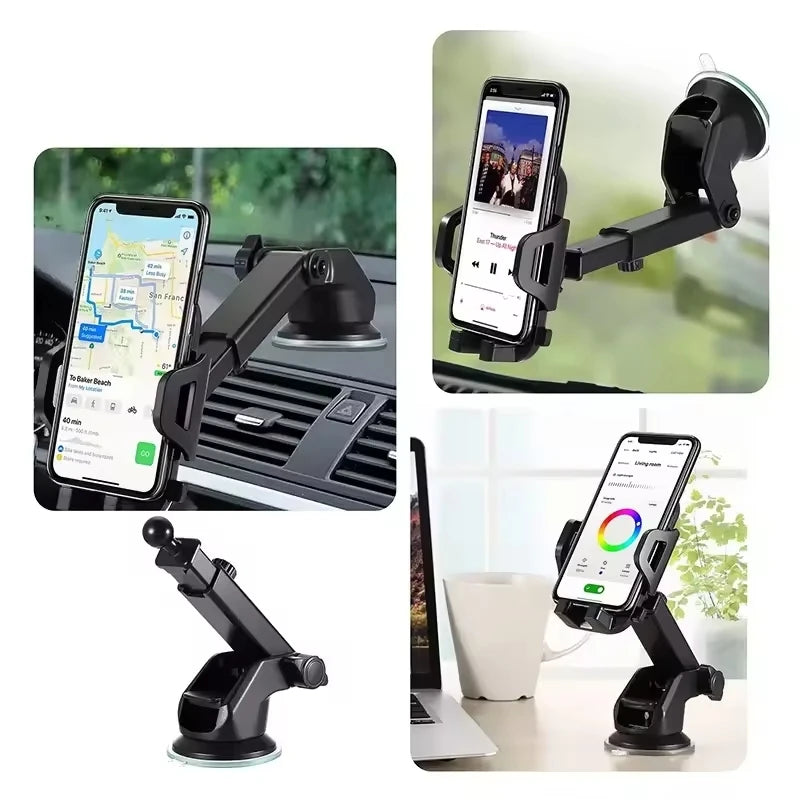 Dashboard Car Phone Holder | Gravity Suction Cup Mount All Phones