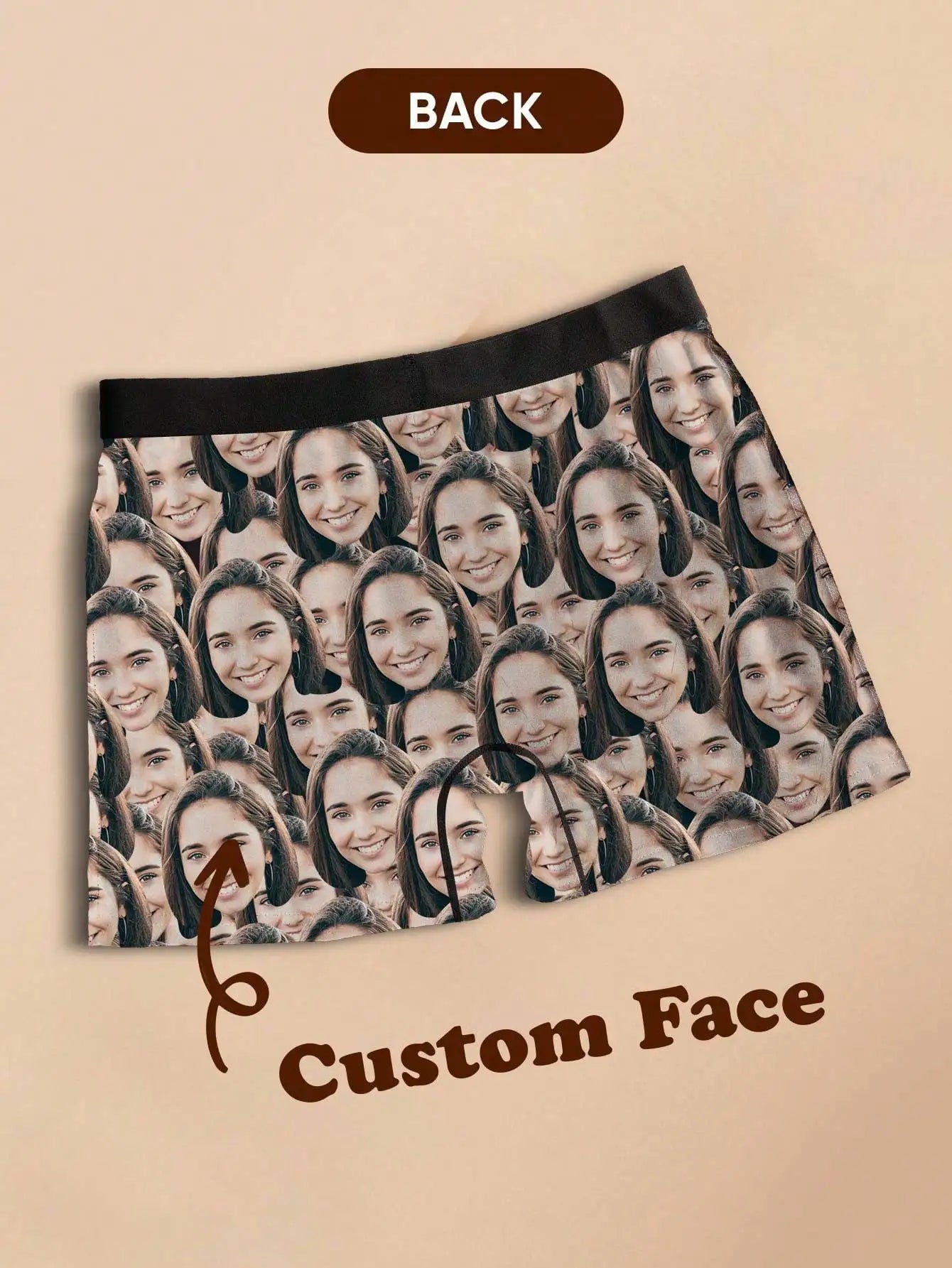 Custom Photo Mens Boxer Briefs Personalized Face Underwear Funny Gift for Boyfriend Husband Anniversary Birthday Valentines Peaceful Pleasures Health and Wellness