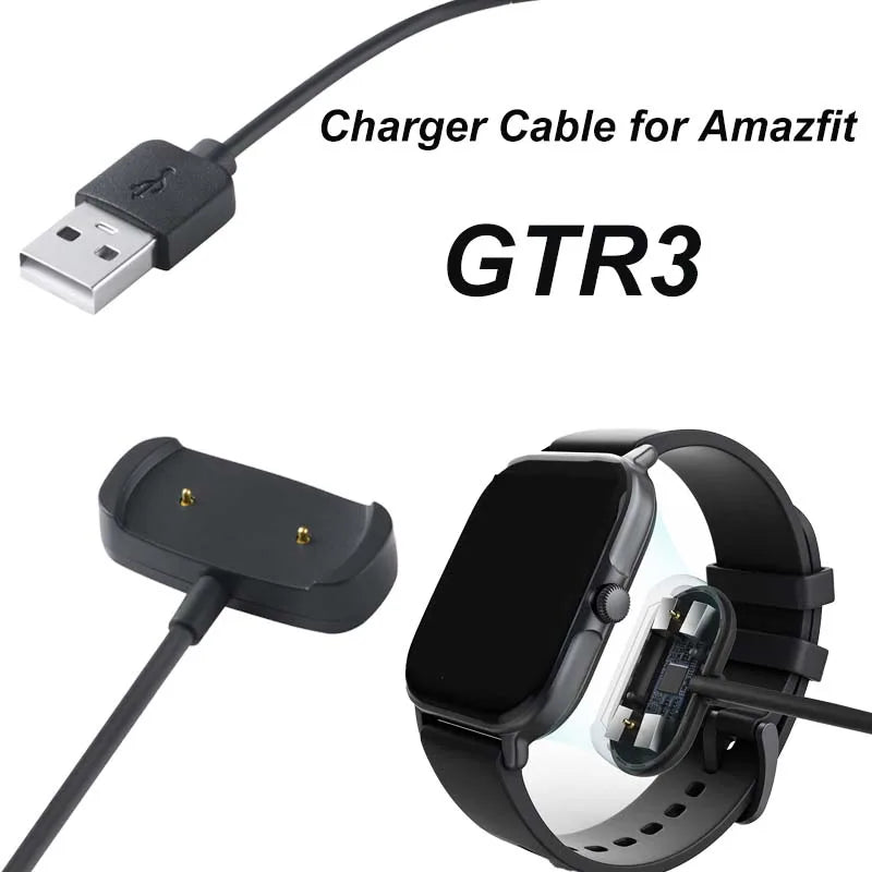 Amazfit GTR3 GTR4 GTS3 GTS4 T-Rex2 USB Fast Charger Dock Peaceful Pleasures Health and Wellness