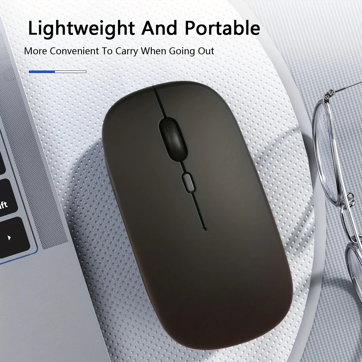 Wireless Bluetooth-compatible Mouse For iPad Samsung Huawei Android Windows Tablet Battery Mouse For Laptop Notebook Computer Peaceful Pleasures Health and Wellness