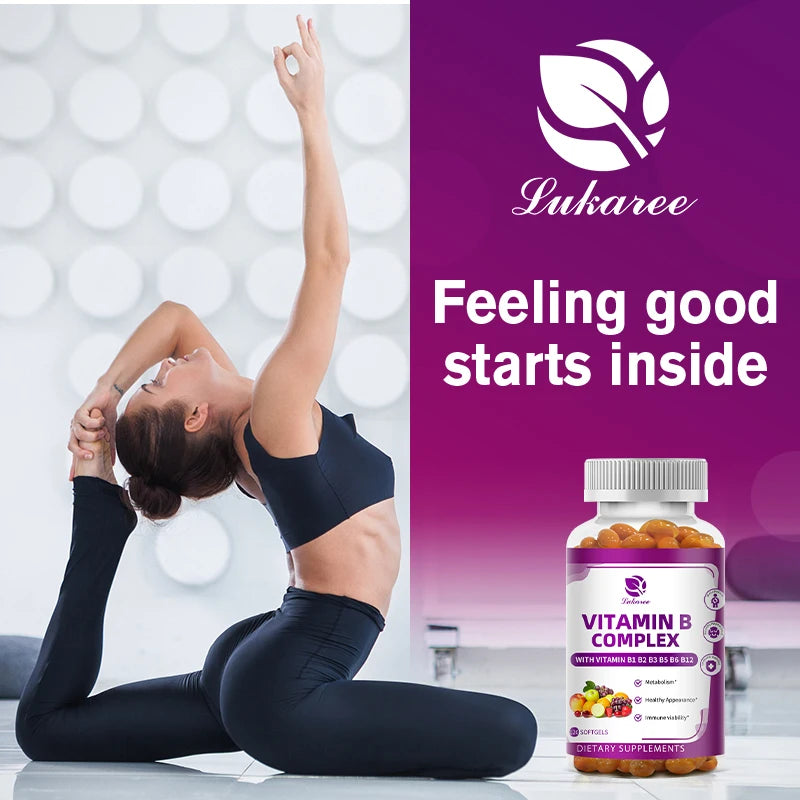 Vitamin B Complex Capsules – Energy, Metabolism & Nerve Support Vitamin Supplement Peaceful Pleasures Health and Wellness