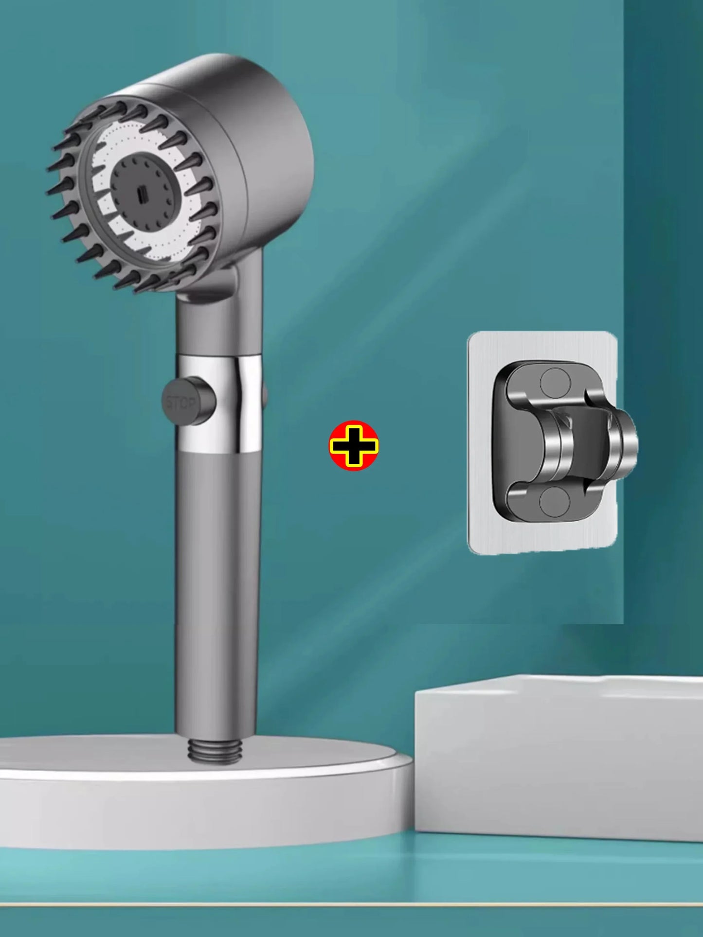 High Pressure Handheld Shower Head | 3-Mode Filtered Spray Set