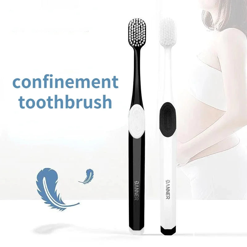 2pcs Adult Soft Bristle Toothbrush Square Hole Wide Head Color Toothbrush Special For Sensitive Gums To Protect Oral Health Peaceful Pleasures Health and Wellness