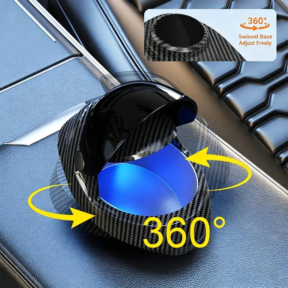 New Car Ashtray Personalized Helmet Shaped Ashtray Garbage Coin Storage Container Box Auto Car Ash Tray Interior Decor Gift Peaceful Pleasures Health and Wellness