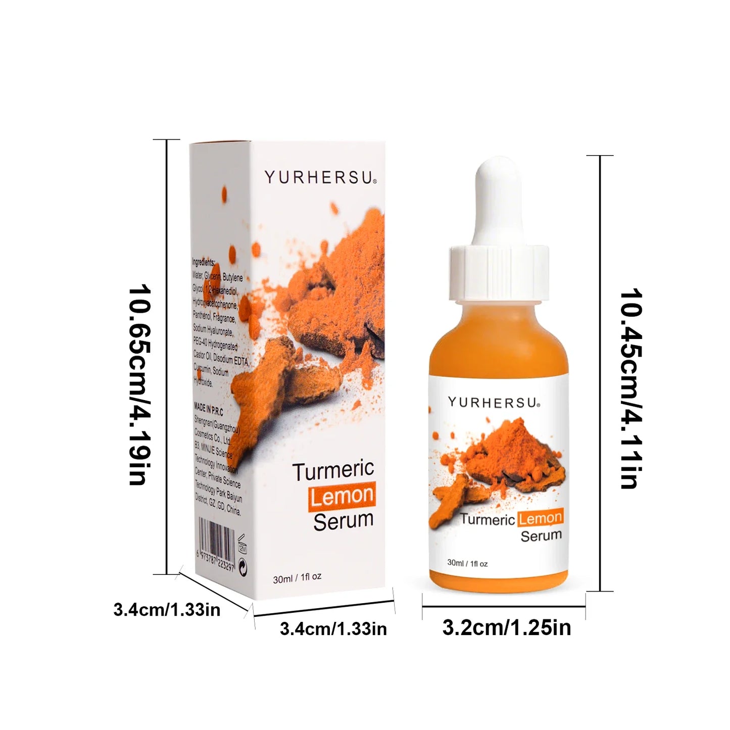 Turmeric & Lemon Extract Face Serum – Antioxidant Glow 30ml