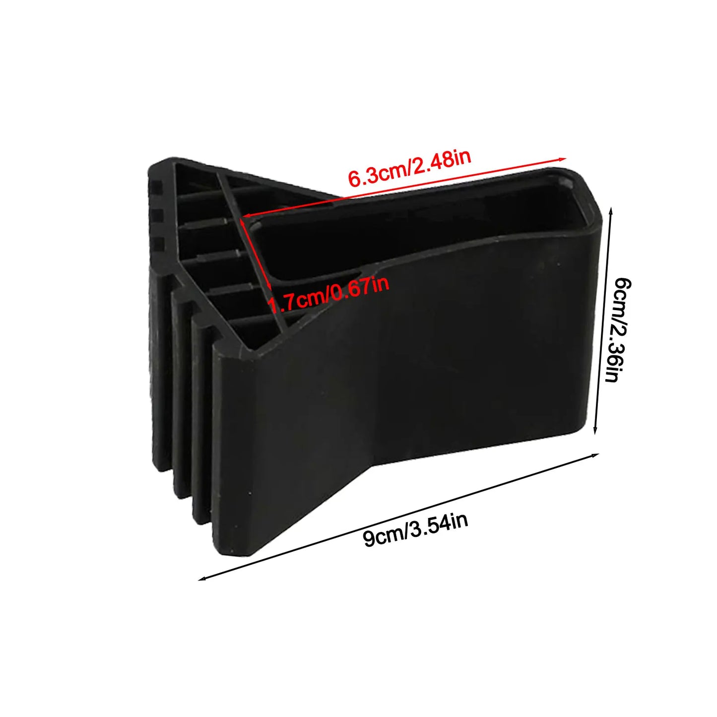 Non-Slip Rubber Ladder Feet Pads & Furniture Protectors 4/6 Pcs