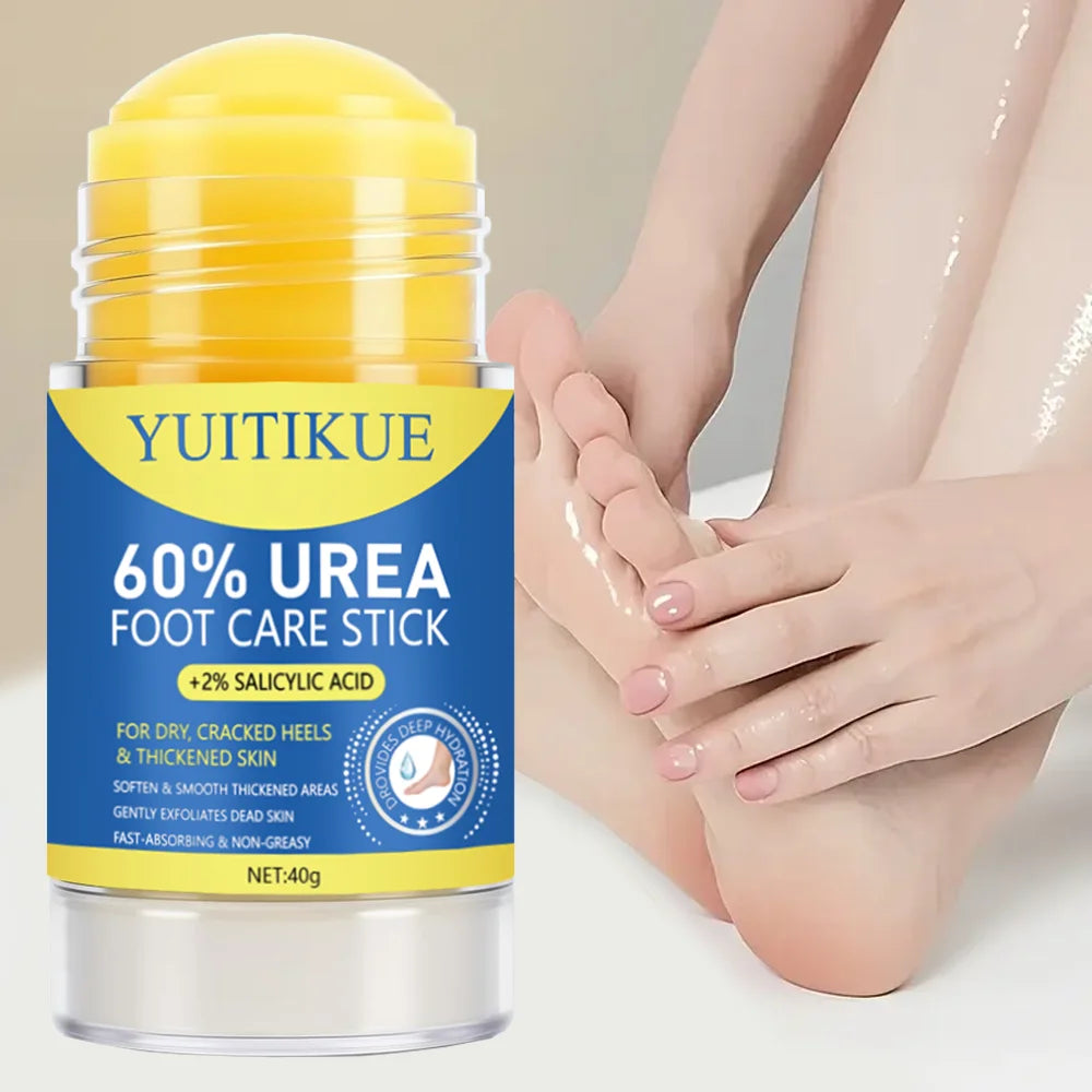 YUITIKUE Foot Care Stick 40g - For Dry Cracked Heels & Thickened Skin, Softens & Smooths Rough Areas, Fast Absorption Non-Greasy Peaceful Pleasures Health and Wellness