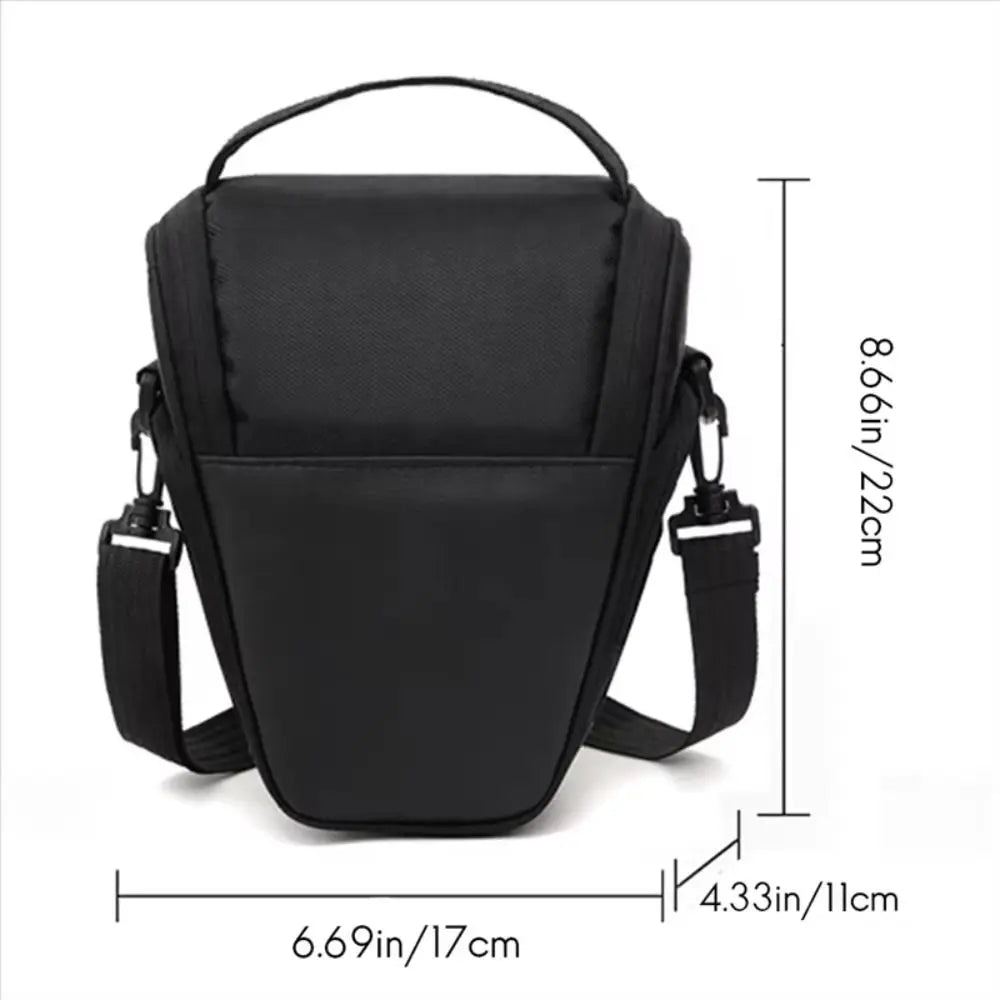 Single Shoulder DSLR Camera Bag Waterproof Scratch-proof Photography Bag Insert Partition Protective Cover Camera Handbag Peaceful Pleasures Health and Wellness