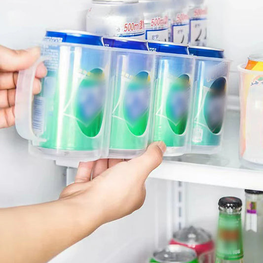 Sliding Fridge Can Organizer – Clear Plastic Soda & Beer Rack Fridge Can Organizer Oasis Select