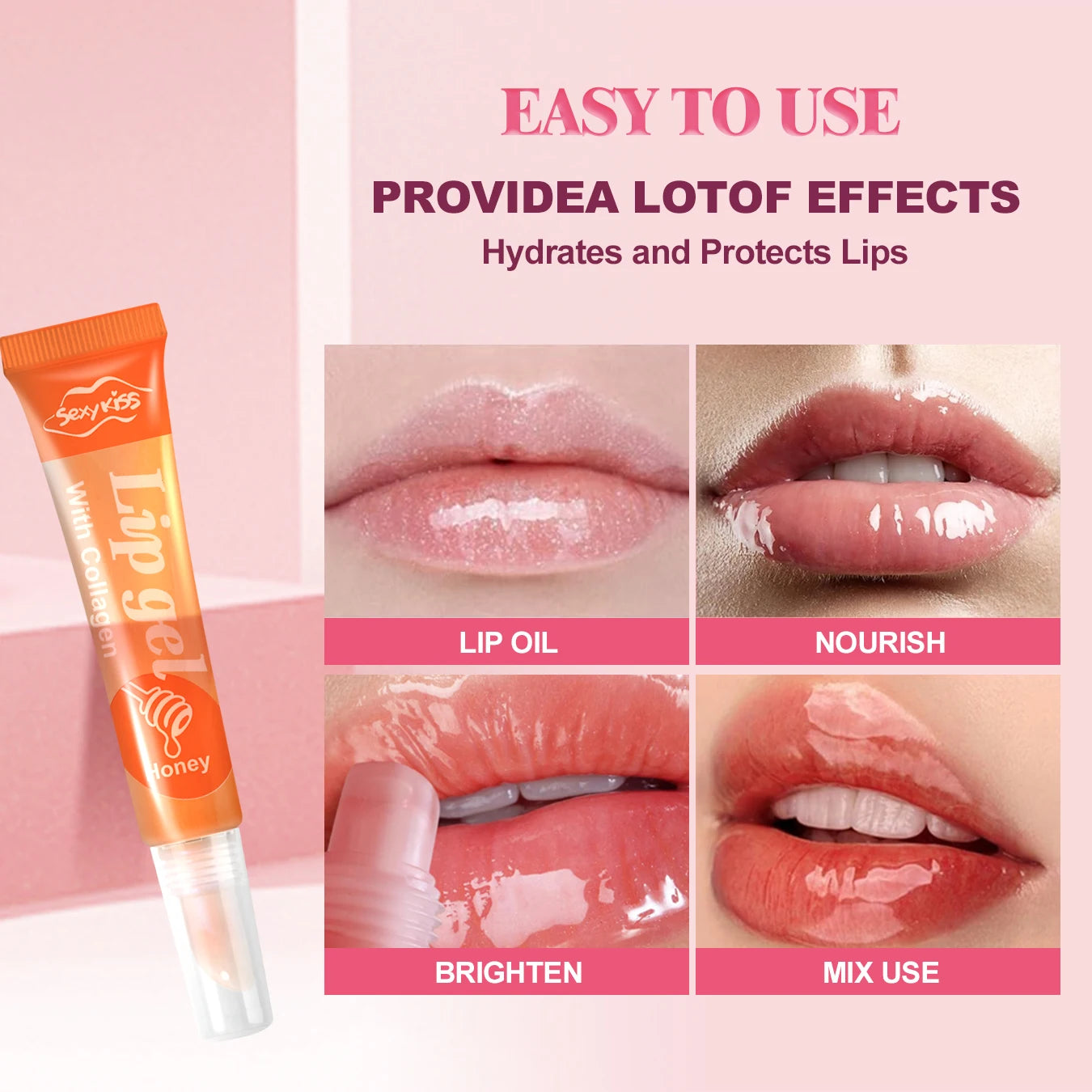 24PCS Luxury Gift Set Lip Balm Jelly Set Hydrating and Glossy for Dry Lips Valentine's Day Gifts Perfect Present for Peaceful Pleasures Health and Wellness
